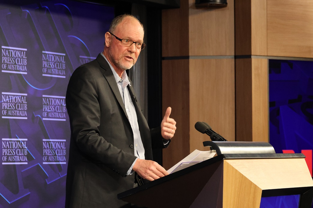 Professor Quentin Grafton at the National Press Club
