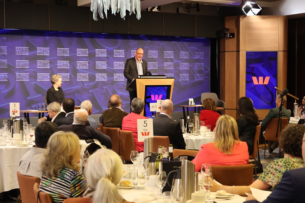 Professor Quentin Grafton at the National Press Club
