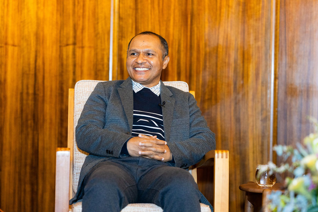 Professor Gabriel Lele at the discussion