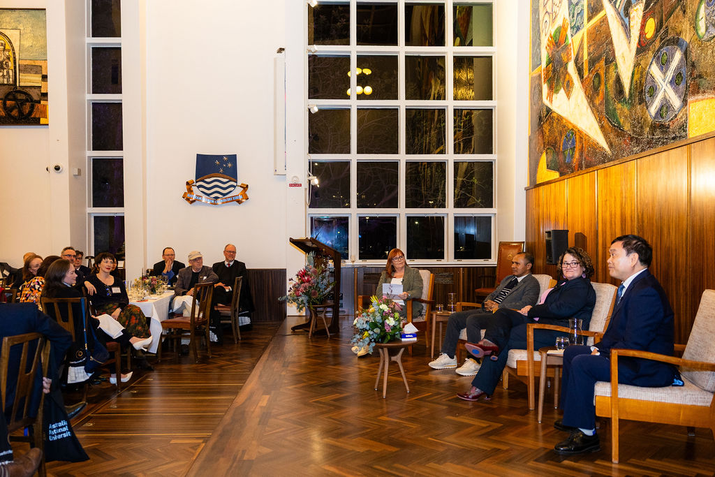 Panellists discussing the future of public policy