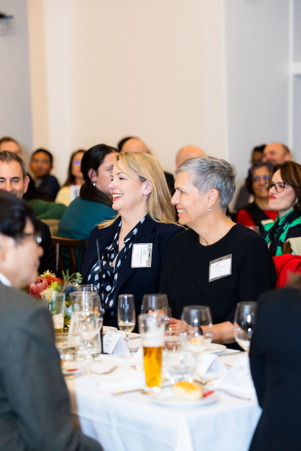Professor Rebekah Brown and Ms Penny Williams at the dinner