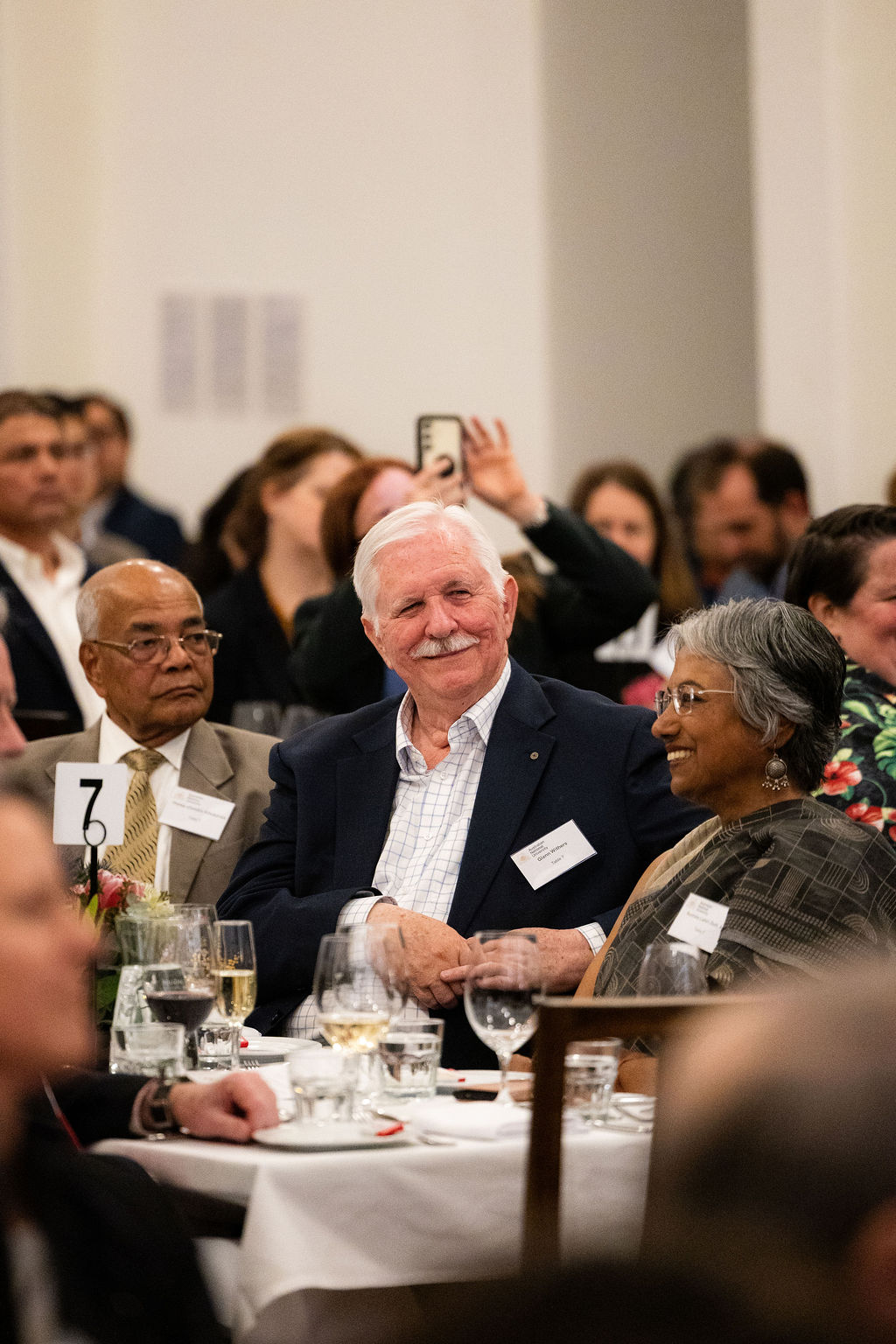 Emeritus Professor Prema-chandra Athukorala AM, Emeritus Professor Glenn Withers, and Emeritus Professor Kuntala Lahiri-Dutt