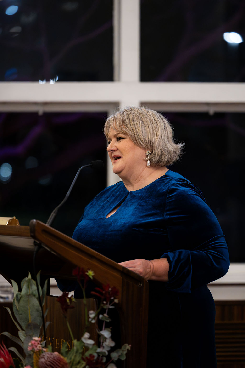 Professor O'Flynne speaking