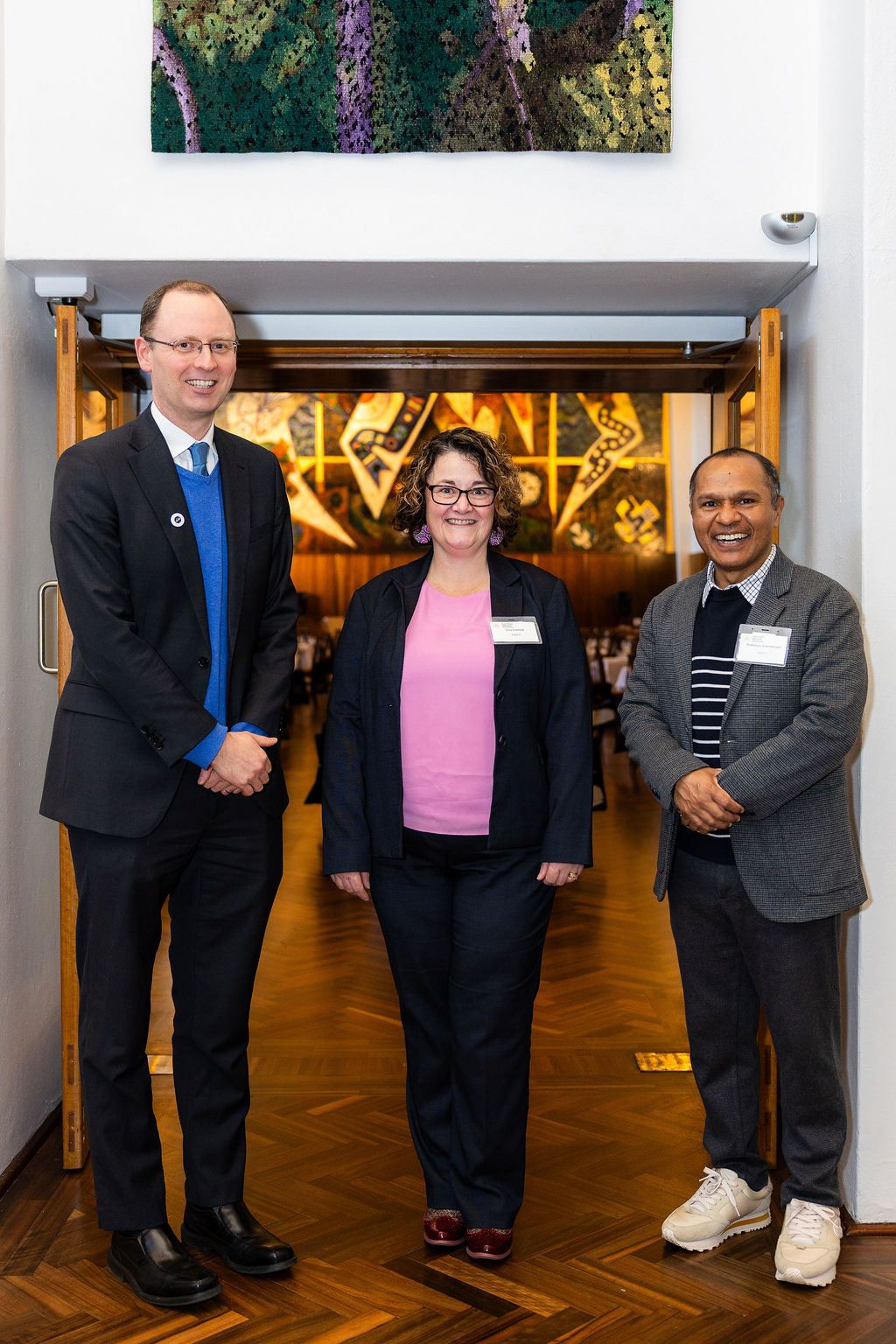 Professor Paul Burke, Dr Lisa Conway and Professor Gabriel Lele