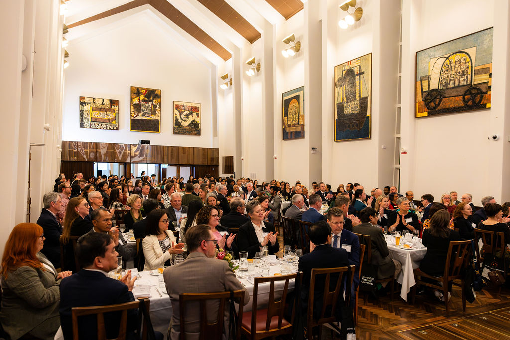 Crawford community at the 20th anniversary dinner