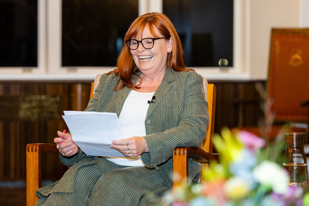 Professor Sharon Bessell moderating the panel discussion