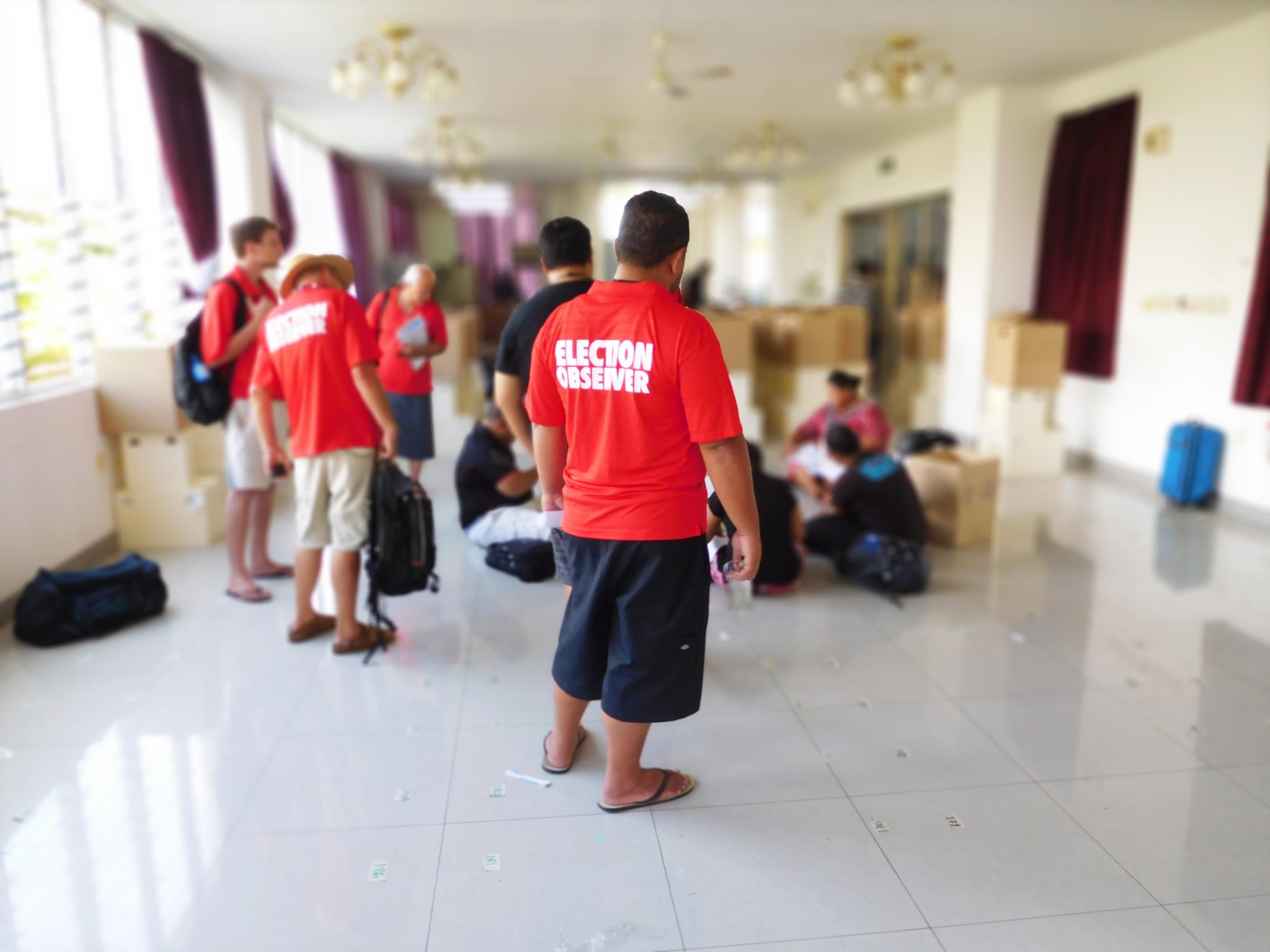 DPA Election Observation team, Samoa 2016