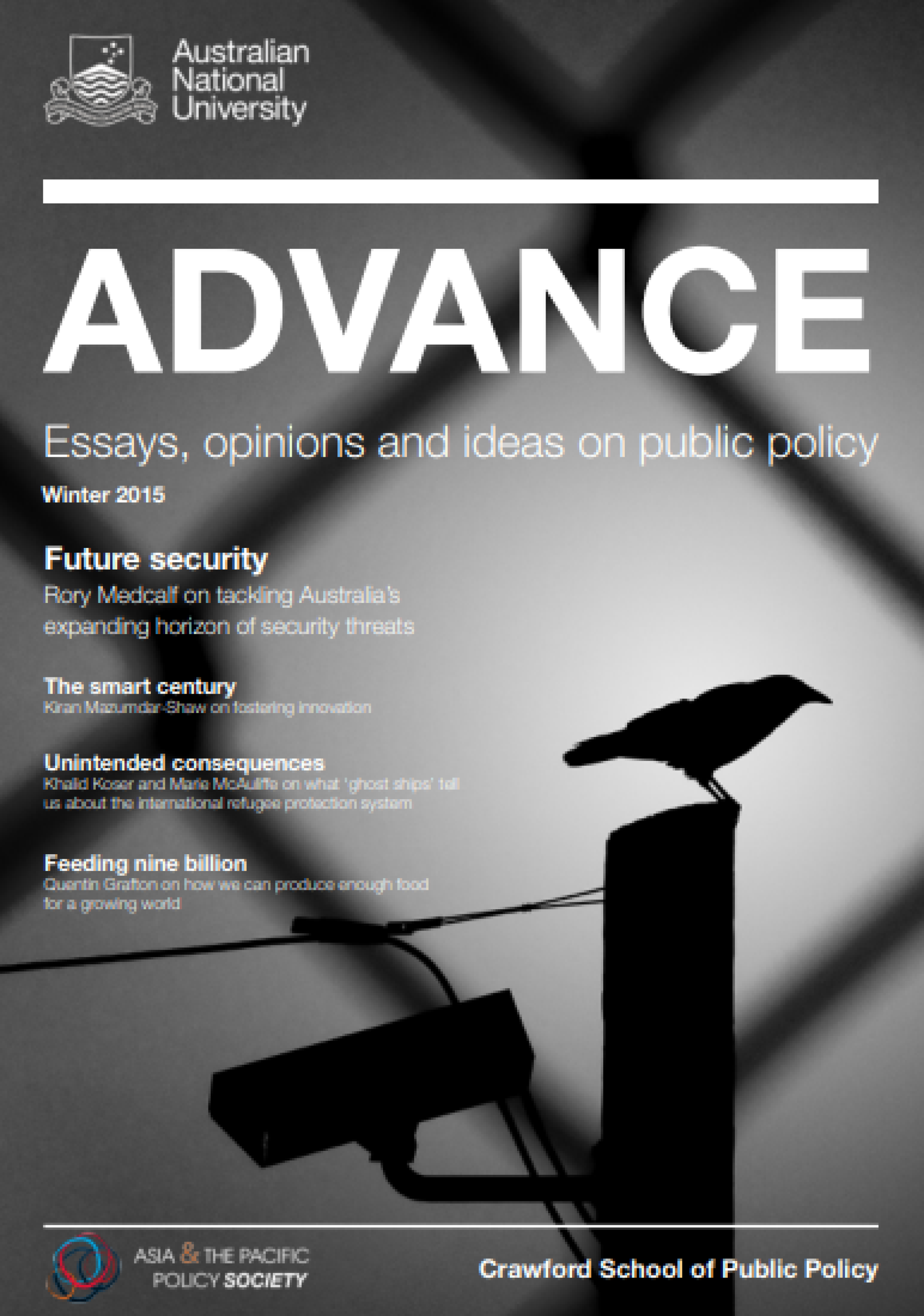 Front cover of Advance magazine winter 2015