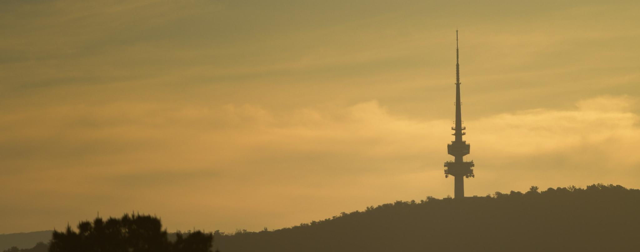 Canberra tower landscape image