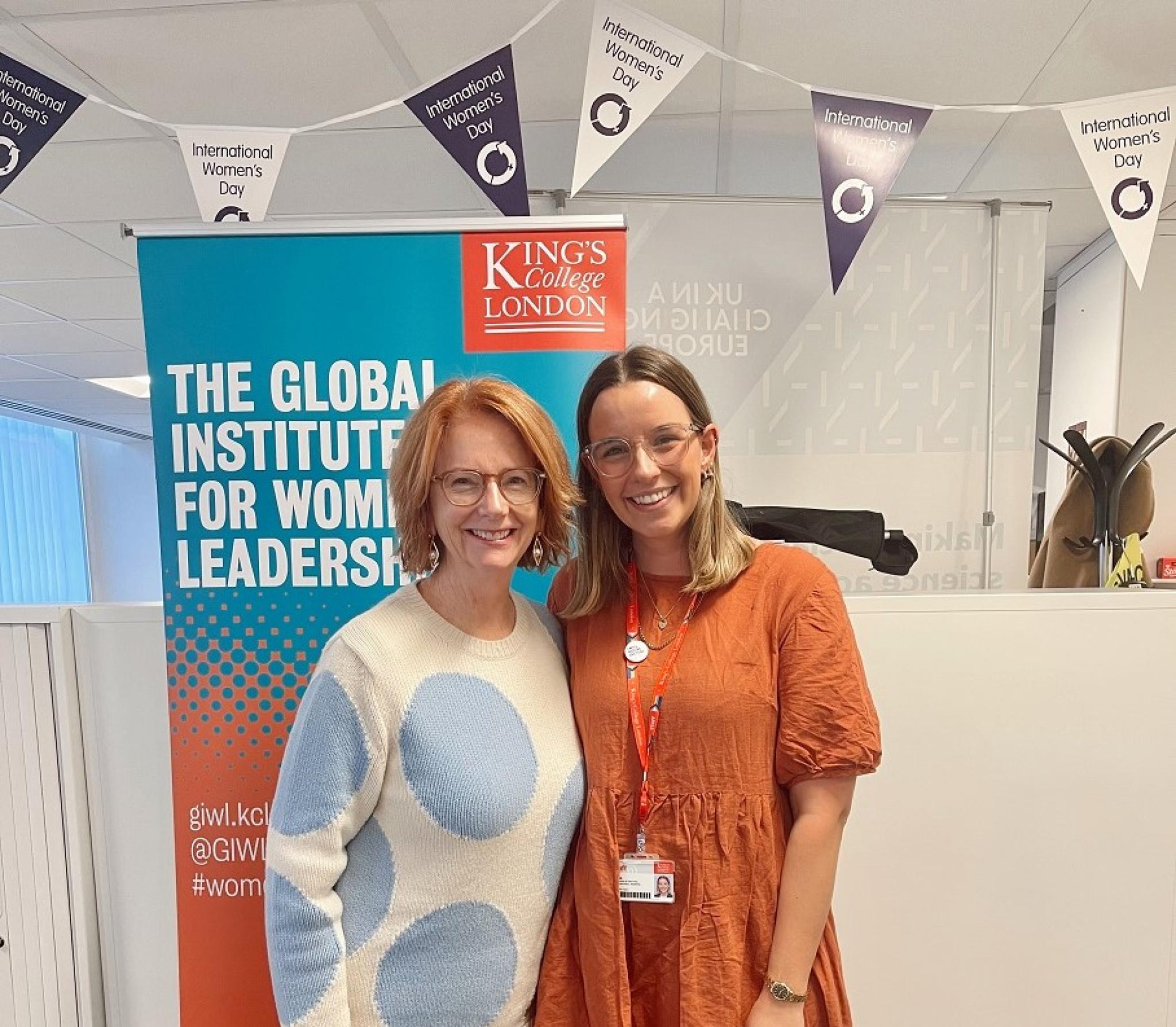 Hannah Fearnside and Julia Gillard in London