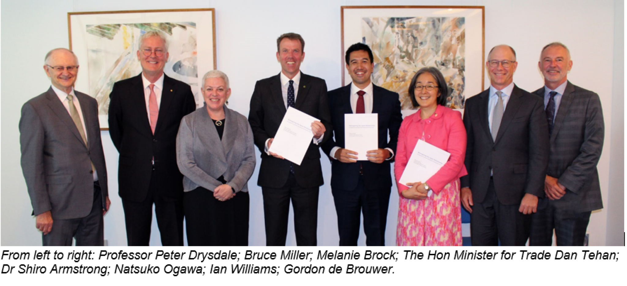 Trade Minister with Crawford School academics