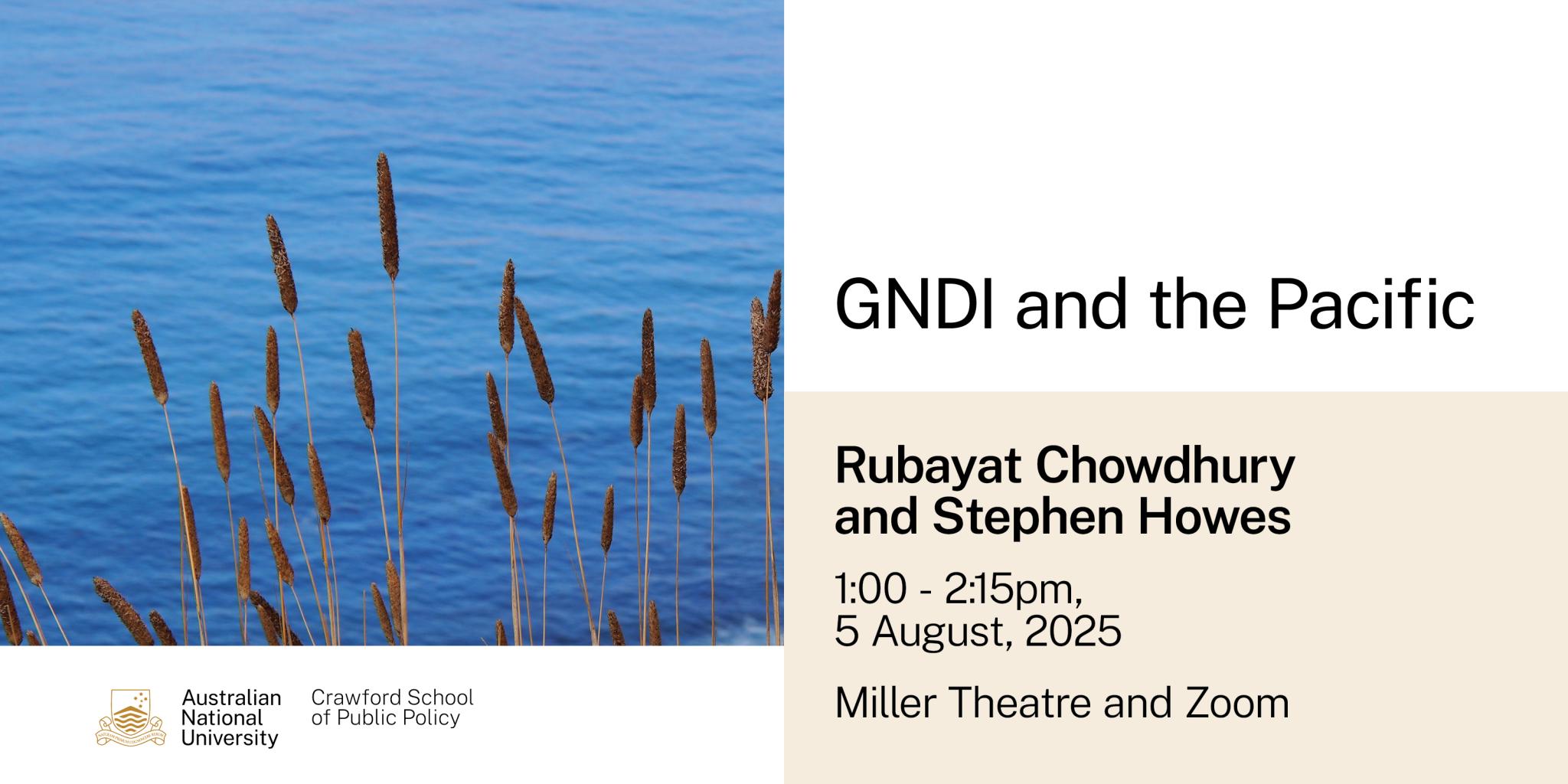GNDI and the Pacific