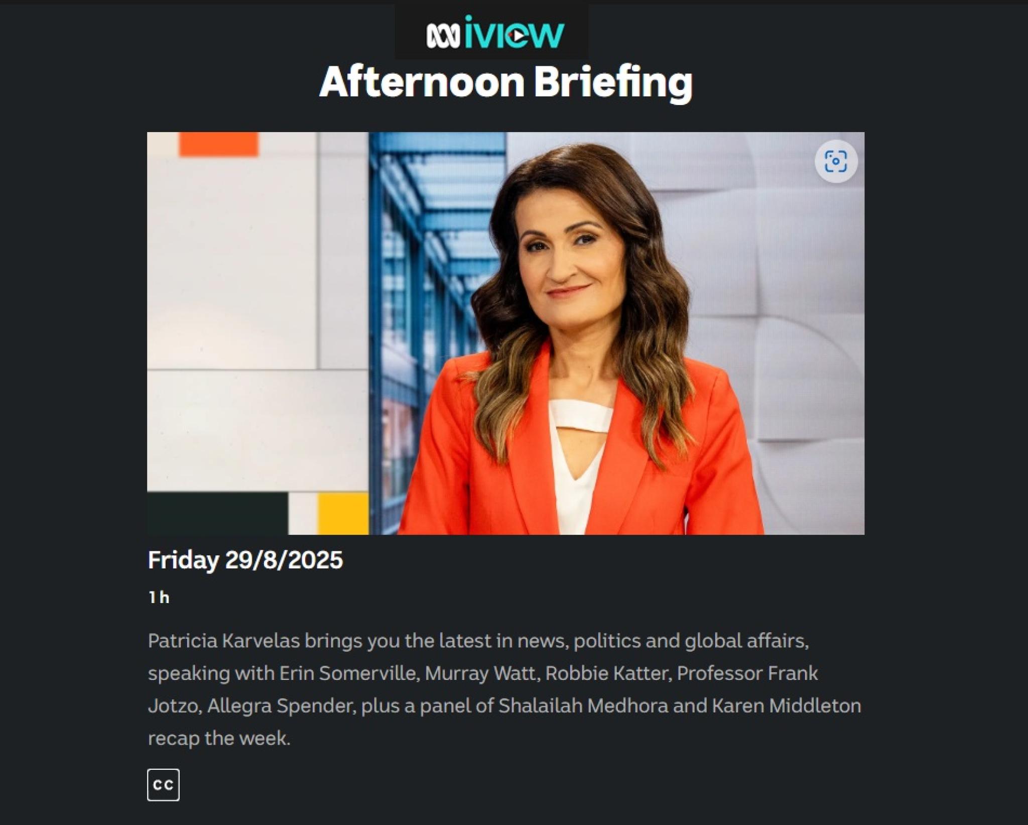 Afternoon Briefing - ABC News