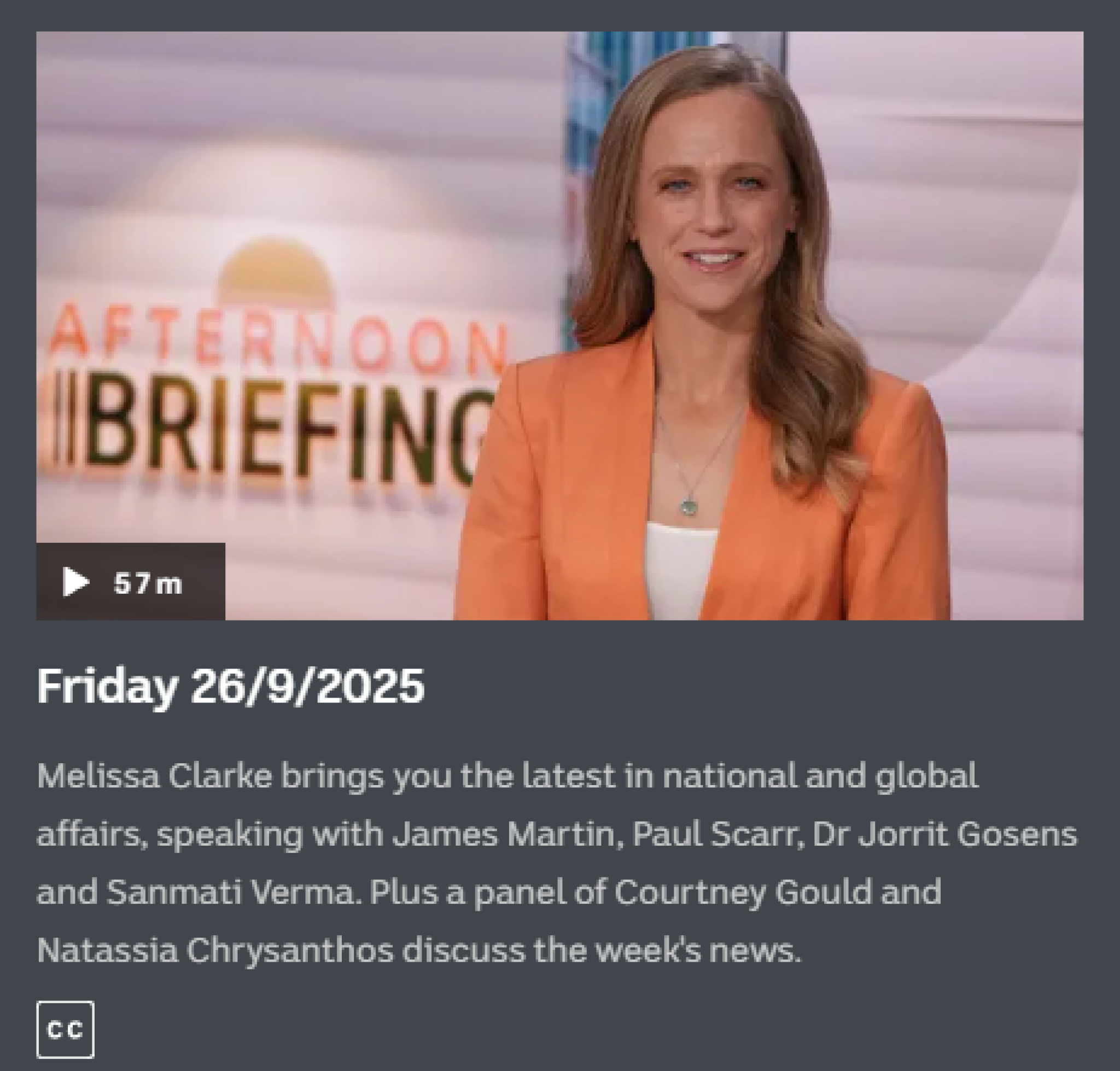 Melissa Clarke brings you the latest in national and global affairs, speaking with Dr Jorrit Gosens. 