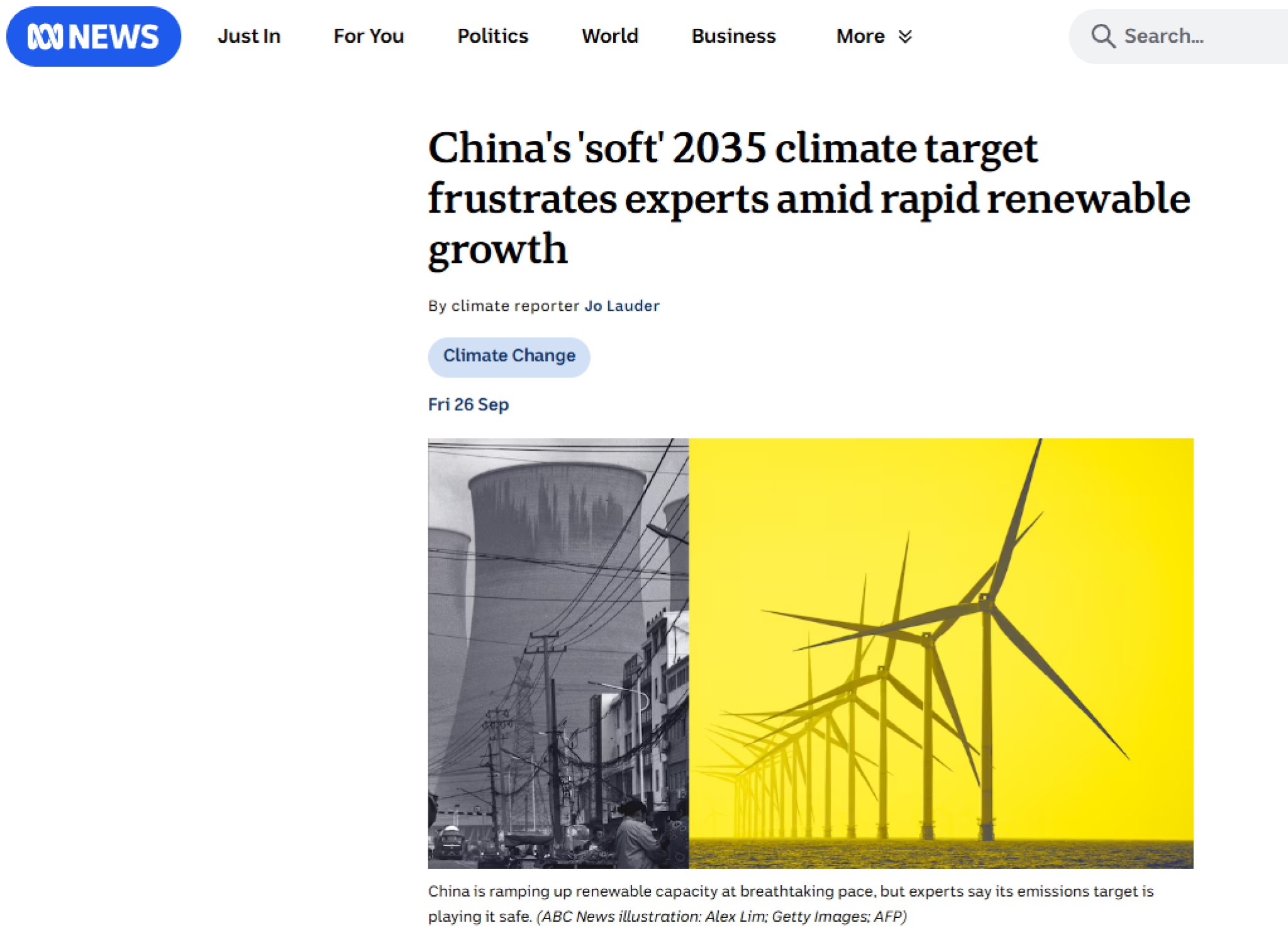 China's 'soft' 2035 climate target frustrates experts amid rapid renewable growth