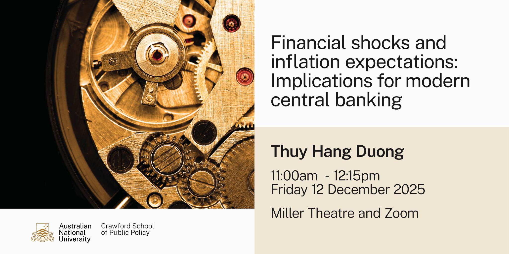 Financial shocks and inflation expectations: Implications for modern central banking