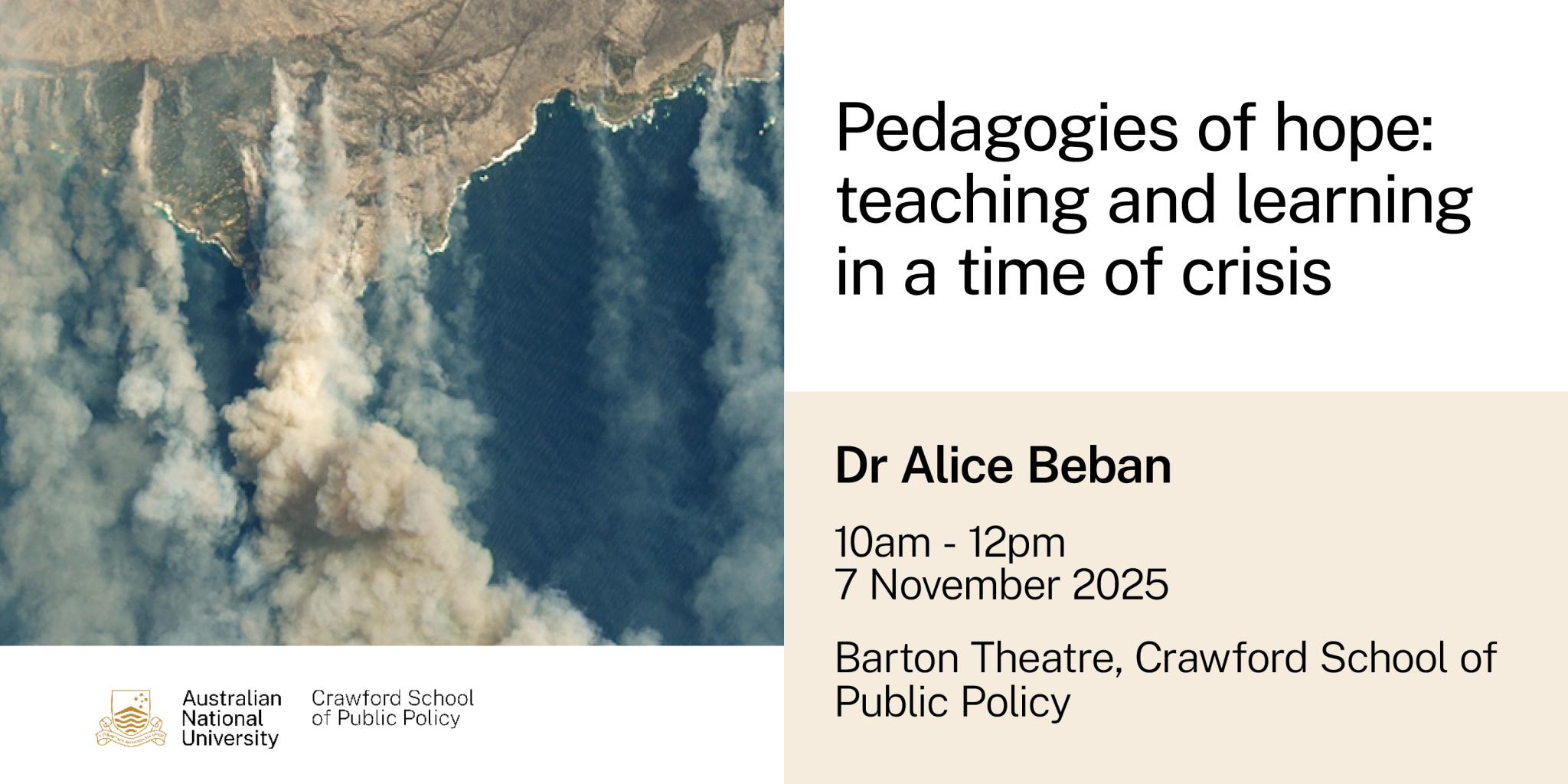 Pedagogies of hope: teaching and learning in a time of crisis