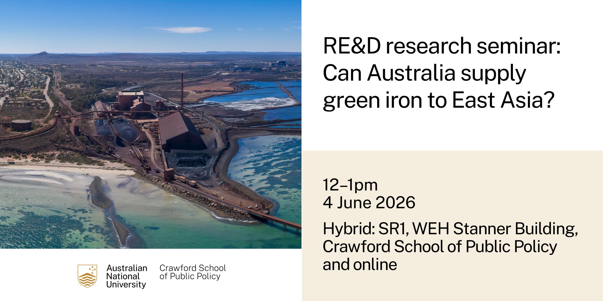 Can Australia supply green iron to East Asia