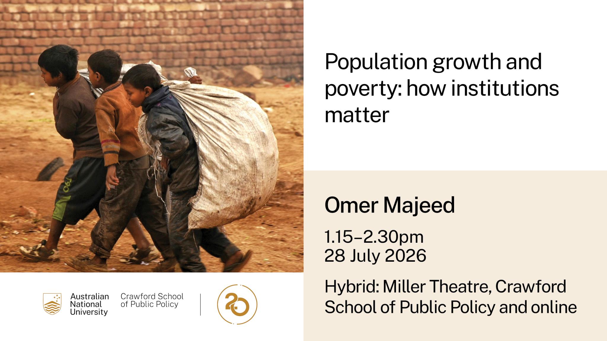 Population growth and poverty: how institutions matter