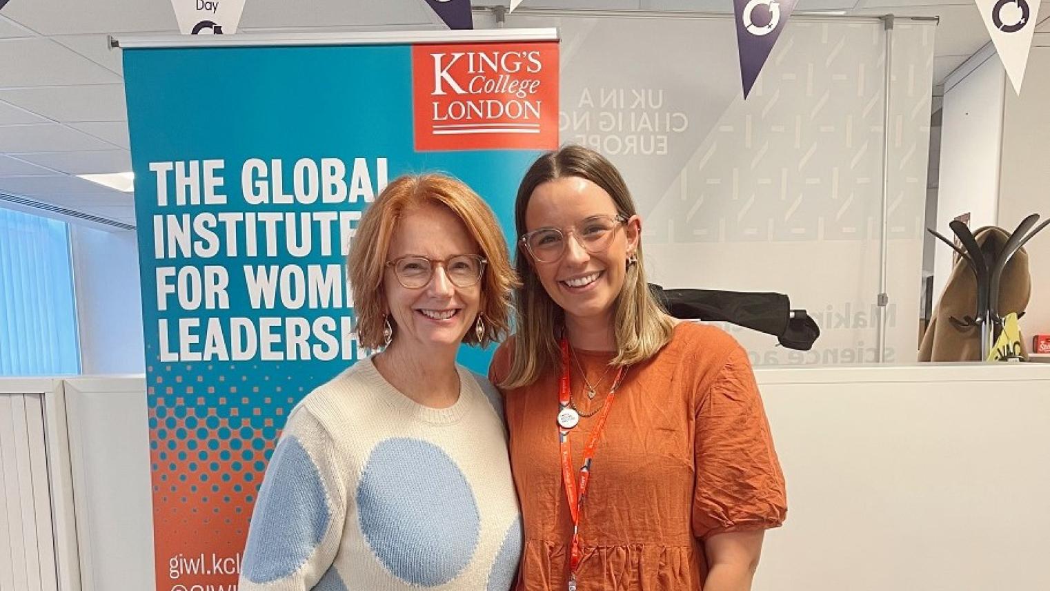 Hannah Fearnside and Julia Gillard in London