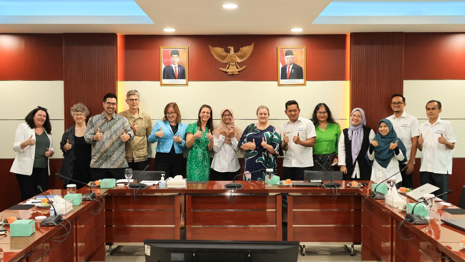 Crawford School of Public Policy delegation at the Indonesian Ministry of Finance