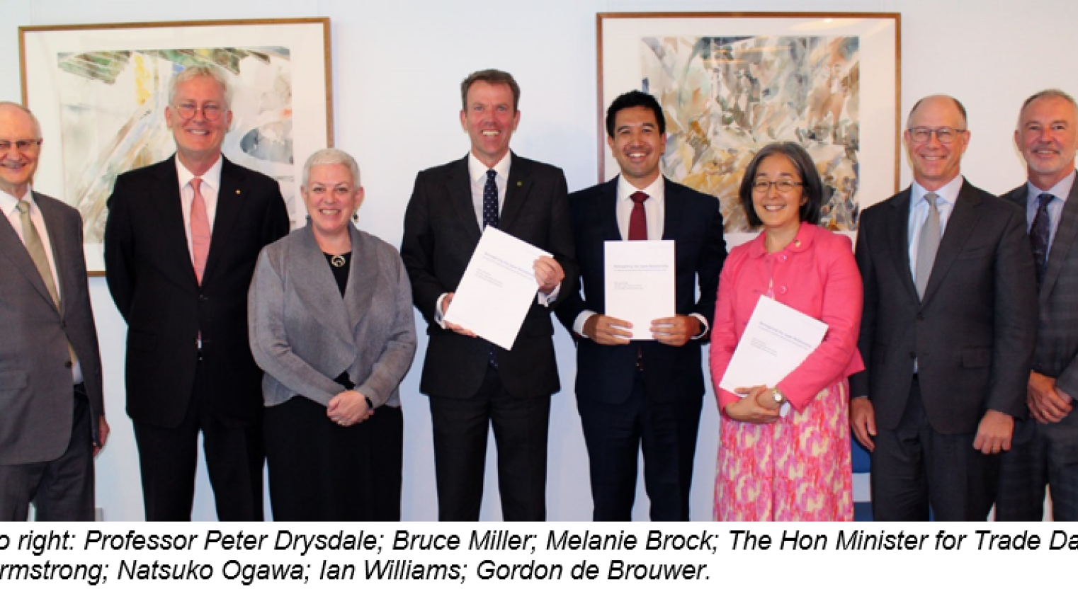 Trade Minister with Crawford School academics