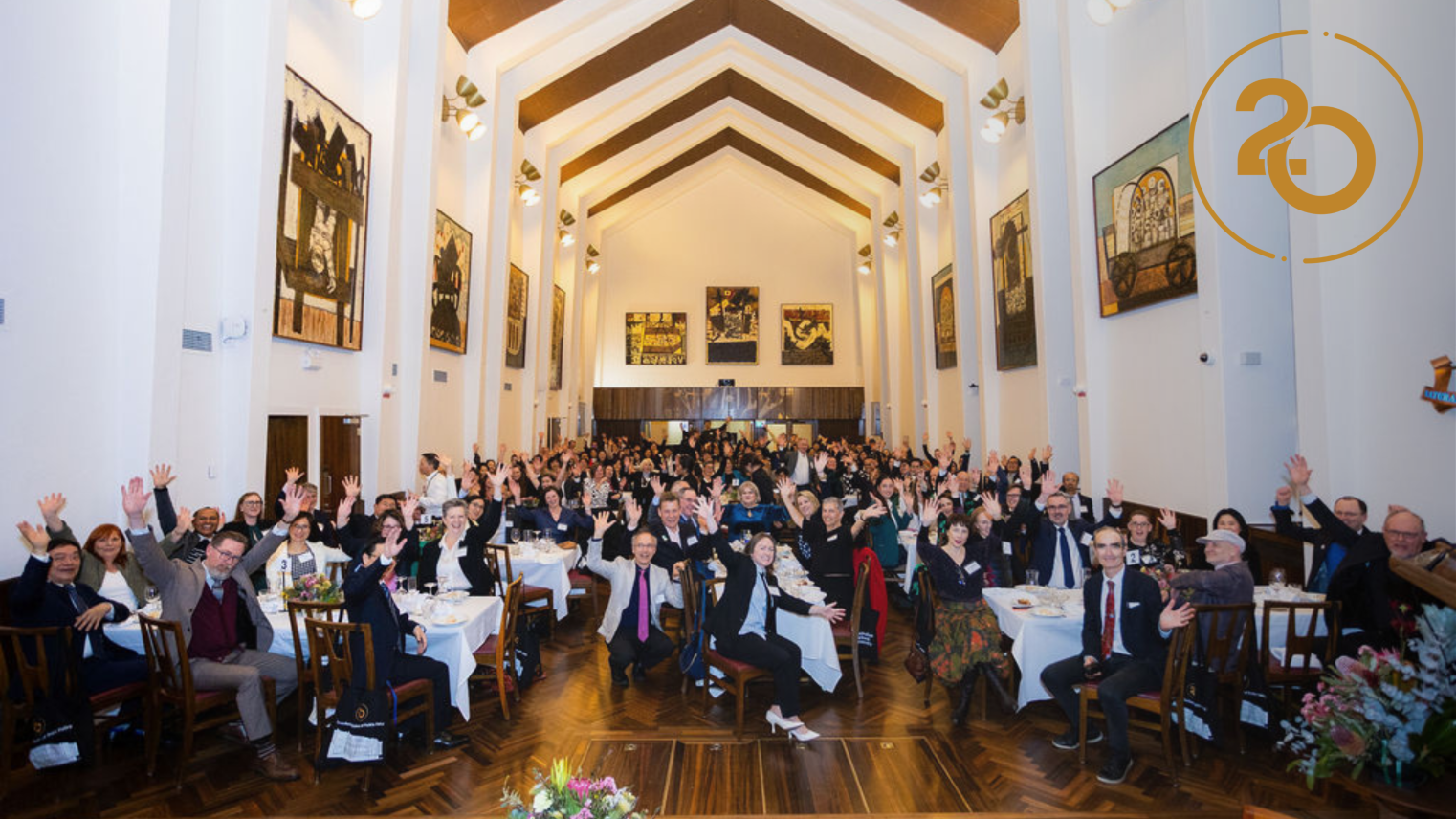Crawford community at the 20th anniversary dinner