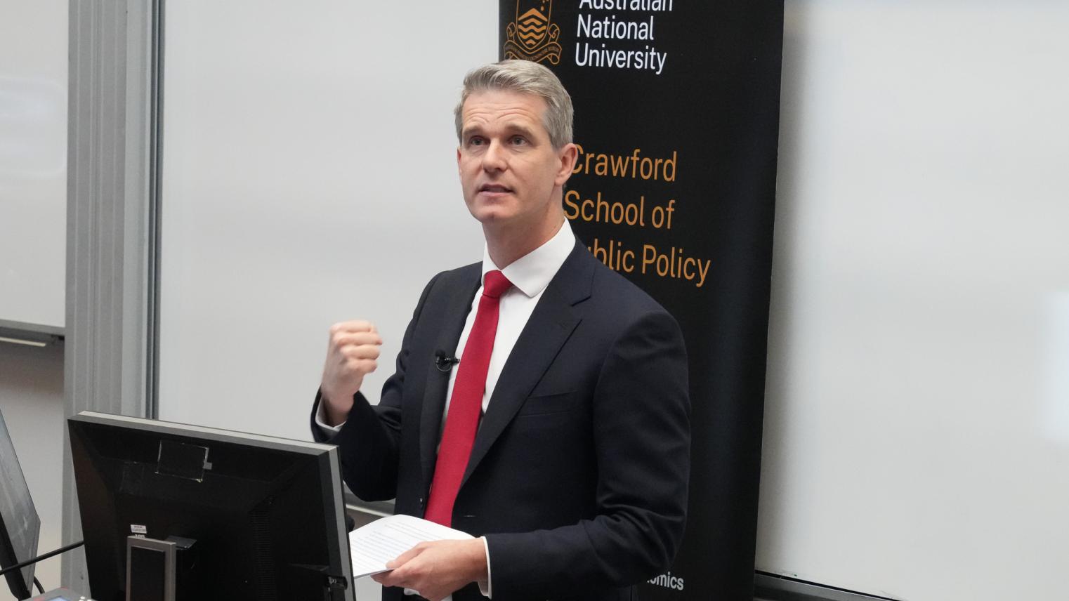  The Hon Dr Andrew Charlton MP delivering Australia’s AI growth opportunity public lecture