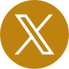 X logo gold